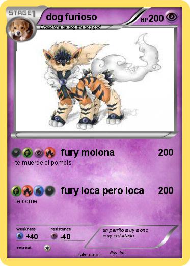 Pokemon dog furioso