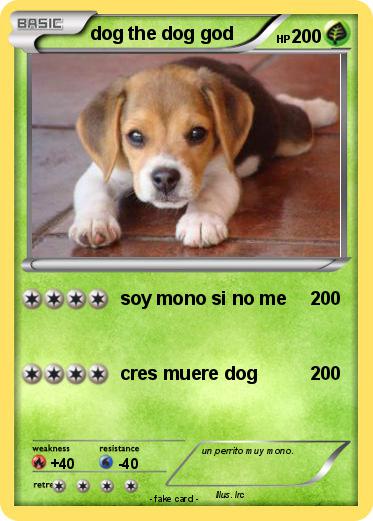 Pokemon dog the dog god