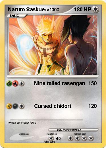 Pokemon Naruto Saskue