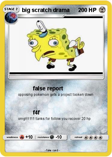 Pokemon big scratch drama