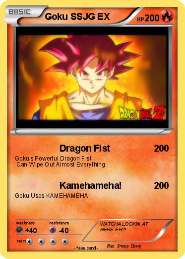 Pokemon Goku SSJG EX