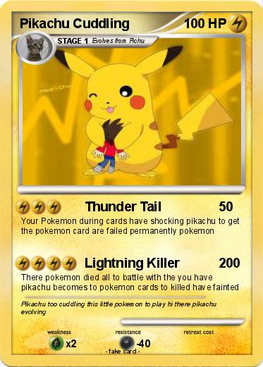 Pokemon Pikachu Cuddling