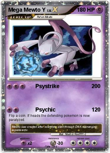 Pokemon Mega Mewto Y