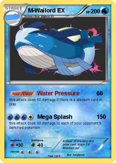Pokemon M-Wailord EX