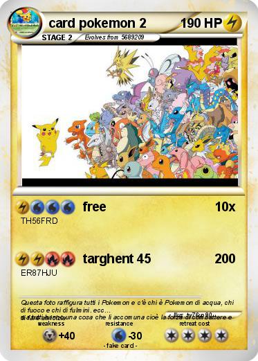 Pokemon card pokemon 2
