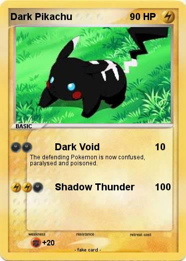Pokemon Dark Pikachu