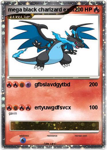 Pokemon mega black charizard ex