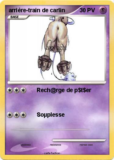 Pokemon arrière-train de carlin