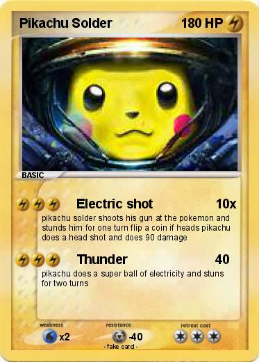Pokemon Pikachu Solder