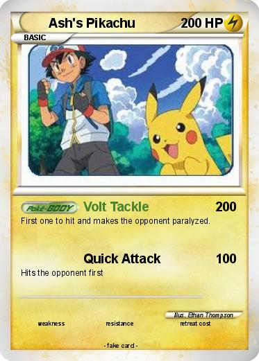 Pokemon Ash's Pikachu