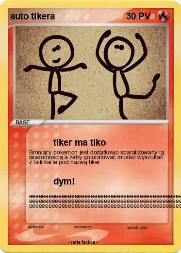 Pokemon auto tikera