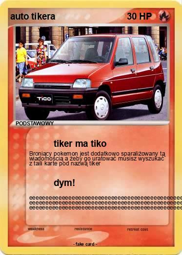 Pokemon auto tikera