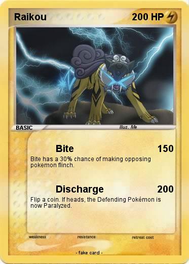 Pokemon Raikou