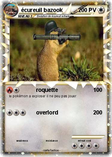 Pokemon écureuil bazook
