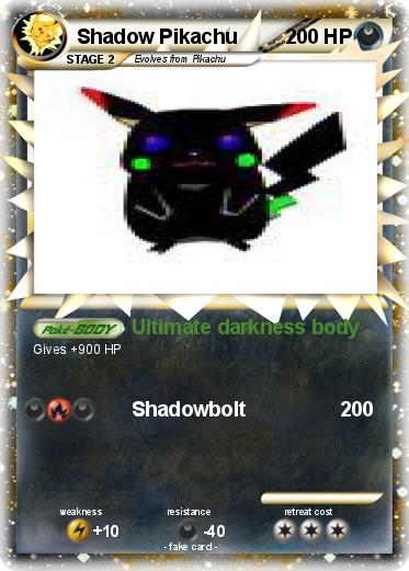 Pokemon Shadow Pikachu