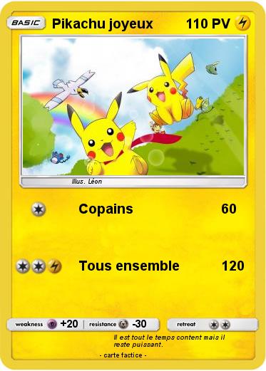 Pokemon Pikachu joyeux