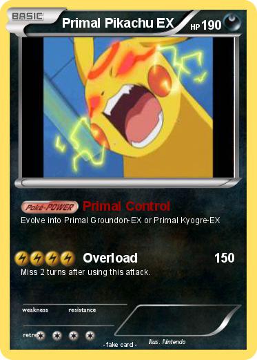 Pokemon Primal Pikachu EX