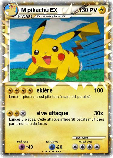 Pokemon M pikachu EX