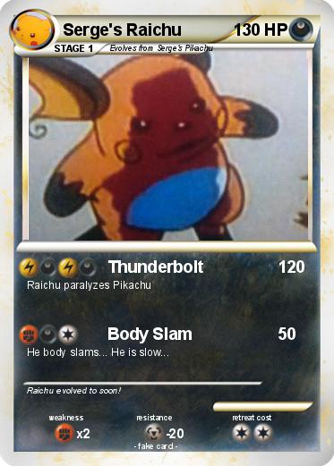 Pokemon Serge's Raichu