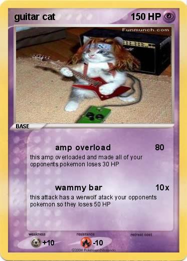 Pokemon guitar cat