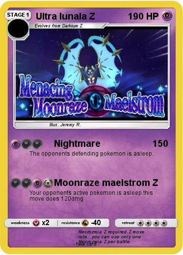 Pokemon Ultra lunala Z