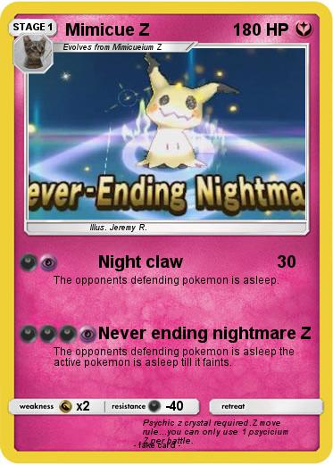 Pokemon Mimicue Z
