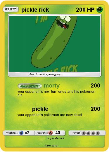 Pokemon pickle rick