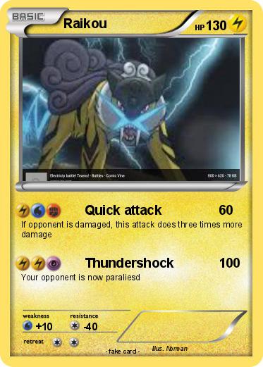 Pokemon Raikou