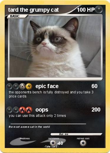 Pokemon tard the grumpy cat