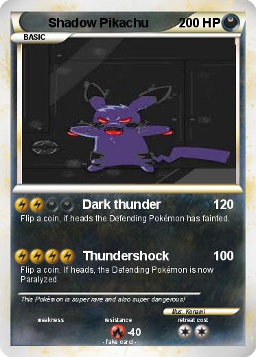 Pokemon Shadow Pikachu