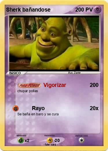 Pokemon Sherk bañandose