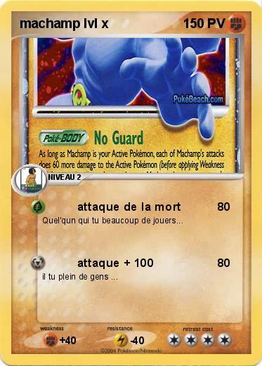 Pokemon machamp lvl x