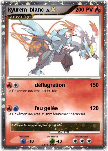 Pokemon kyurem  blanc