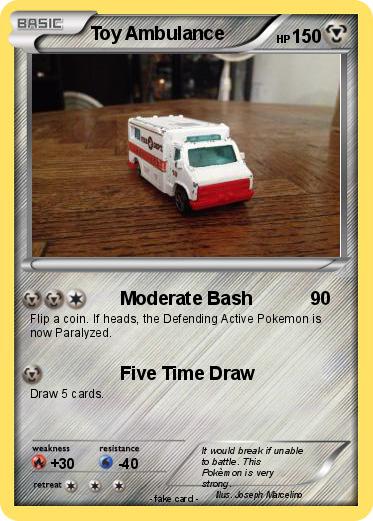 Pokemon Toy Ambulance