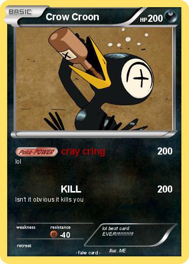 Pokemon Crow Croon