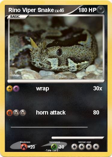 Pokemon Rino Viper Snake