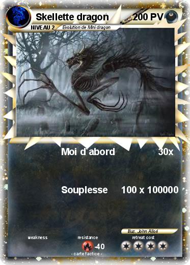 Pokemon Skellette dragon