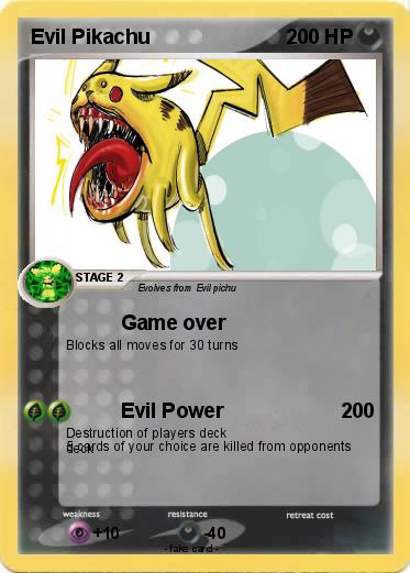 Pokemon Evil Pikachu