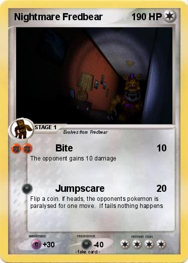 Pokemon Nightmare Fredbear