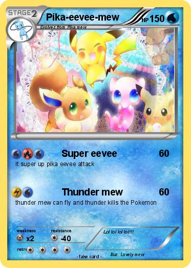 Pokemon Pika-eevee-mew