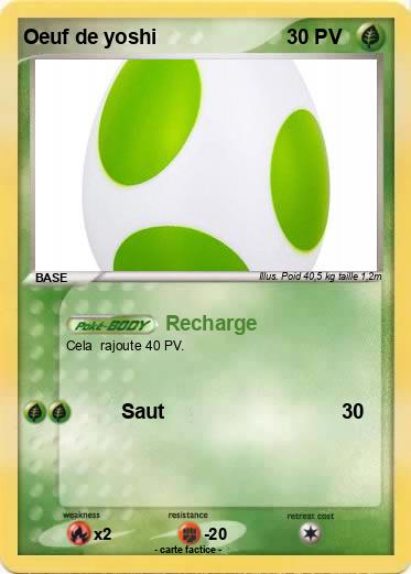 Pokemon Oeuf de yoshi