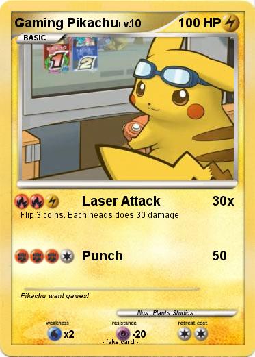 Pokemon Gaming Pikachu