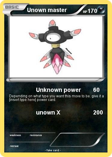 Pokemon Unown master