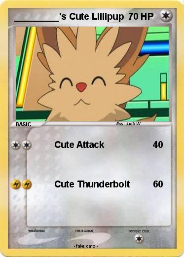Pokemon _________'s Cute Lillipup