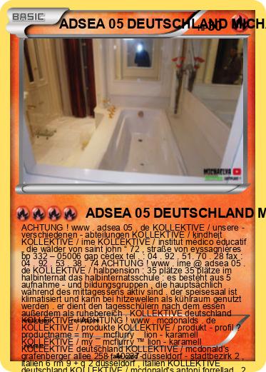 Pokemon ADSEA 05 DEUTSCHLAND MICHAELVA DEUTSCHLAND IME DEUTSCHLAND