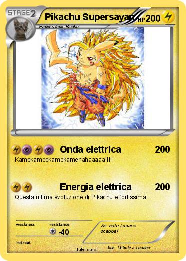 Pokemon Pikachu Supersayan