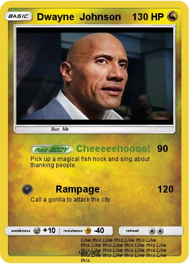 Pokemon Dwayne  Johnson