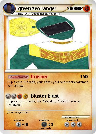 Pokemon green zeo ranger              00