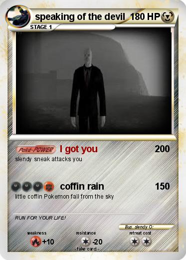 Pokemon speaking of the devil