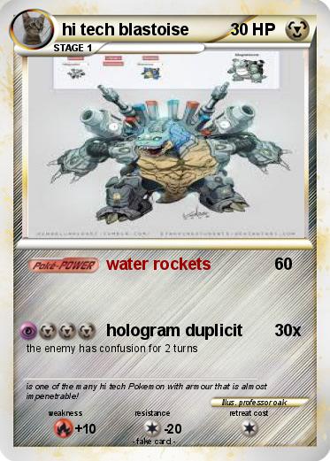 Pokemon hi tech blastoise